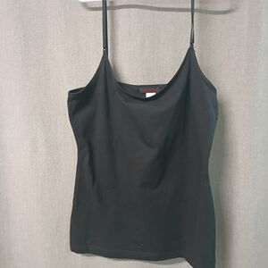 Panini Size L Black Adjustable Strap Tank Top